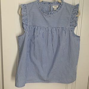 Jcrew Size 12 Stripe Blouse, new and never worn